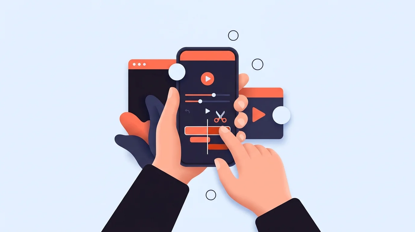 Ilustração de capa: Como Fazer Cortes de Podcast no CapCut (Passo a Passo) — Cortes na Prática