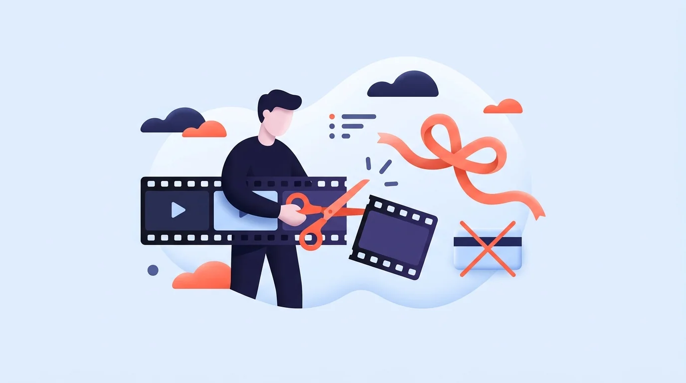 Ilustração de capa: Como Fazer Cortes de Podcast Grátis: O Que Dá Pra Fazer Sem Pagar — Cortes na Prática